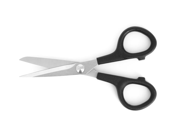 Ideal-Tek Stainless Steel Straight Industrial Scissors 336-50.BK Nylon Handles 135mm