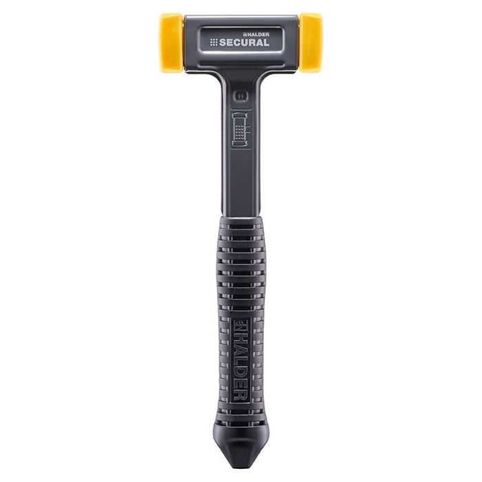 Halder SECURAL PLUS Soft-Face Mallet Non-Rebound 30x40mm Polyurethane Rectangular Inserts 680g