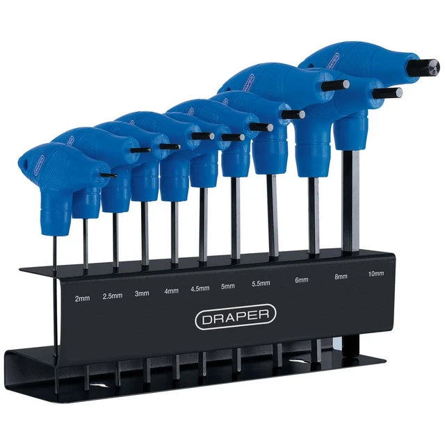 Draper Tools Metric T-Handle Hexagon Key Set (10 Piece)
