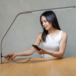 Daylight Slimline 4 LED Table Lamp - Brushed Steel