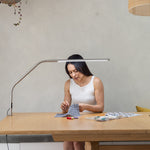 Daylight Slimline 4 LED Table Lamp - Brushed Steel