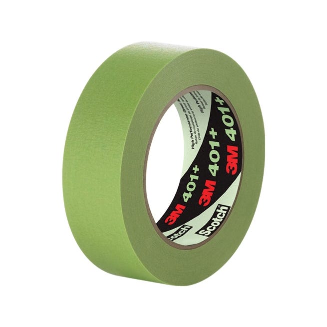 3M 401+ Performance Green Masking Tape 24mm x 55m * BOX OF 24 *