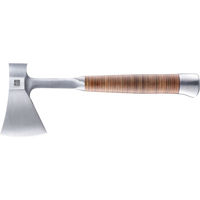 Halder Hand Axe with Leather Handle & Leather Belt Bag 1000g