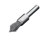 Lessmann End Brushes with 6mm Shank pointed Dia 12mm Long 60mm Steel Wire