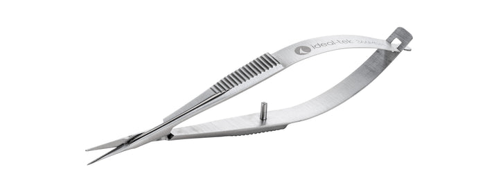 Ideal-Tek Stainless Steel Micro Scissors 366MS.B Very Fine Straight Blade 90mm