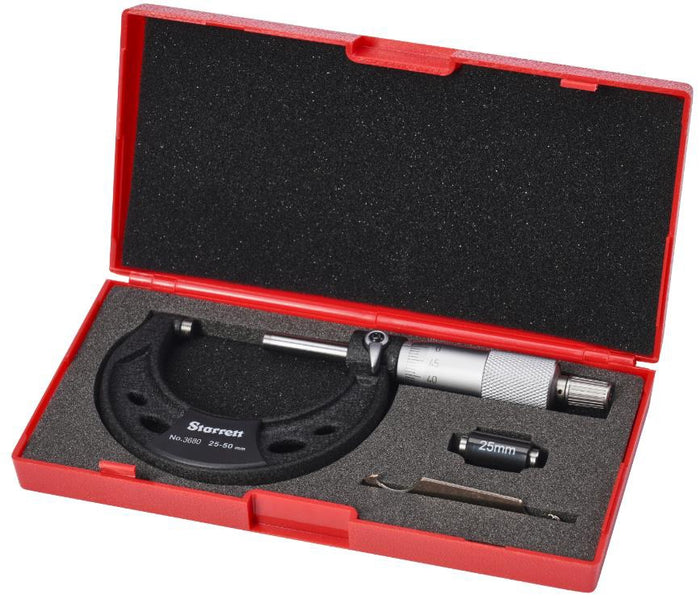 Starrett 25-50mm Mechanical Micrometer