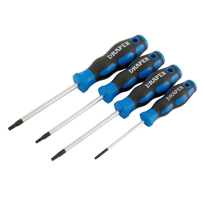 Draper Tools Soft Grip Draper TX-STAR® Screwdriver Set, 4 Pce