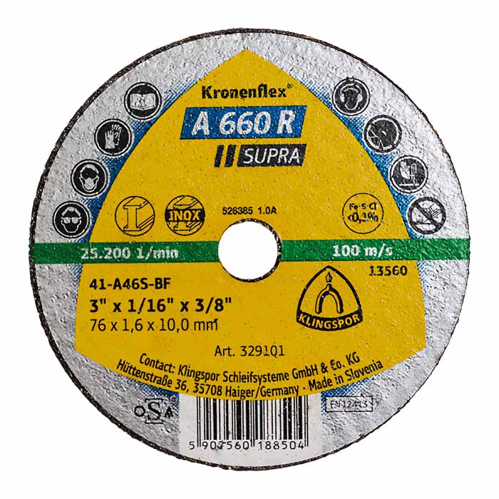 Klingspor Cut Off Wheel A660R Supra - 50mm x 1 x 6mm