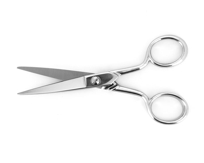Ideal-Tek Carbon Steel Nickel Plated ProCut Scissors 372S-Y50.NP Fine Straight Blade 130mm-5 12in