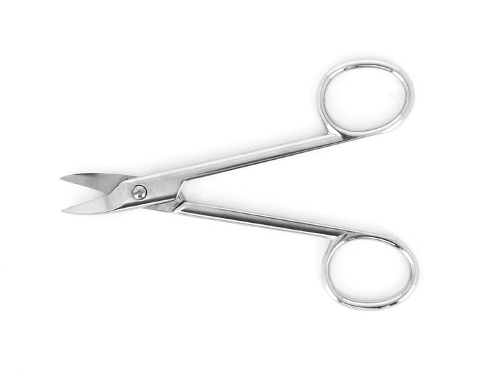 Ideal-Tek Carbon Steel Nickel Plated ProCut Scissors 375-40.NP Curved 105mm