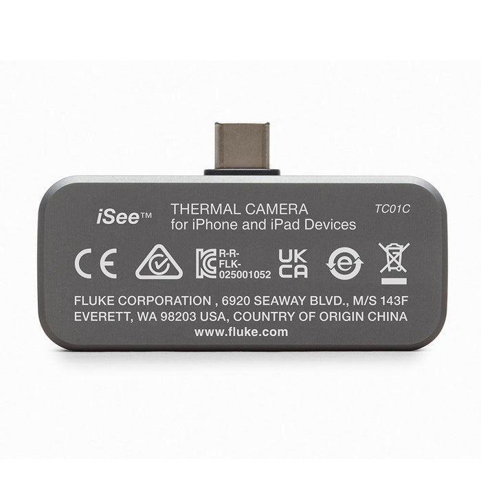 Fluke TC01C 25HZ Thermal Camera FU4 256x192 25HZ for IOS Type C with HSS TC01C 25HZ