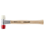 Halder BASEPLEX Soft-Face Mallet Zinc Die Cast Housing Wooden Handle Nylon/Cellulose Acetate 215g