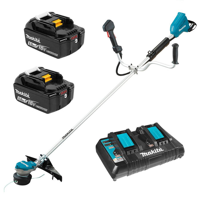 Makita 18Vx2 Brushless U-Handle Line Trimmer Kit DUR368APT2