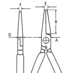 Knipex 37 21 125 Flat Nose Pliers for Precision Mechanics