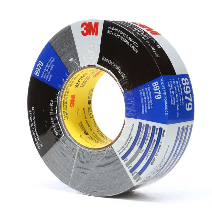 3M 8979 Performance Plus Duct Tape Black 48mm x 54.8m * BOX OF 24 *