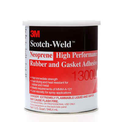 3M 1300L Neoprene High Performance Rubber & Gasket Adhesive 1 Quart * MOQ 12 *