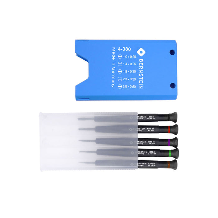 Bernstein 5 Piece Watchmaker Screwdrivers Set (1.0-1.4-1.8-2.3-3.0) 4-380