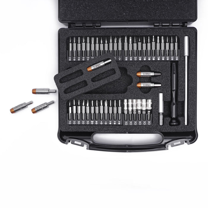 Bernstein Bit Set with Torque Adaptor 0.1 to 0.6Nm 51 Piece 4-970