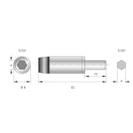 Bernstein Torque Adapter 0.7Nm for C4 Bits (4mm 5/32 Hex)