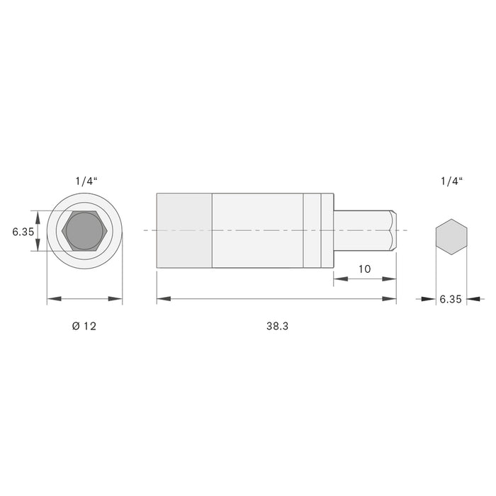 Bernstein Torque Adapter 0.9Nm for 1/4