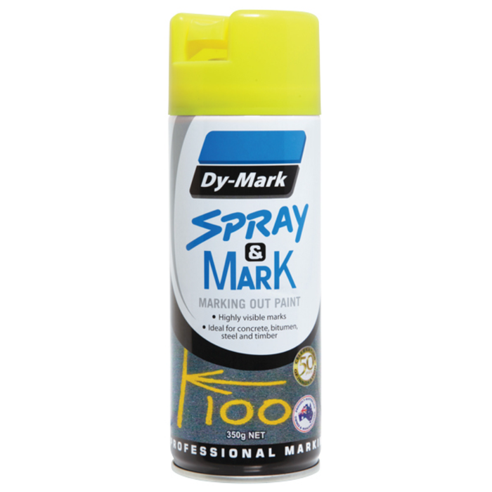 Dy-Mark Spray & Mark Fluro Yellow 350g
