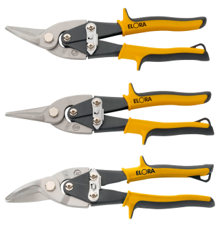 Elora Shape Cutting Lever Tin Snip Set 3 Pce 402/1 S3