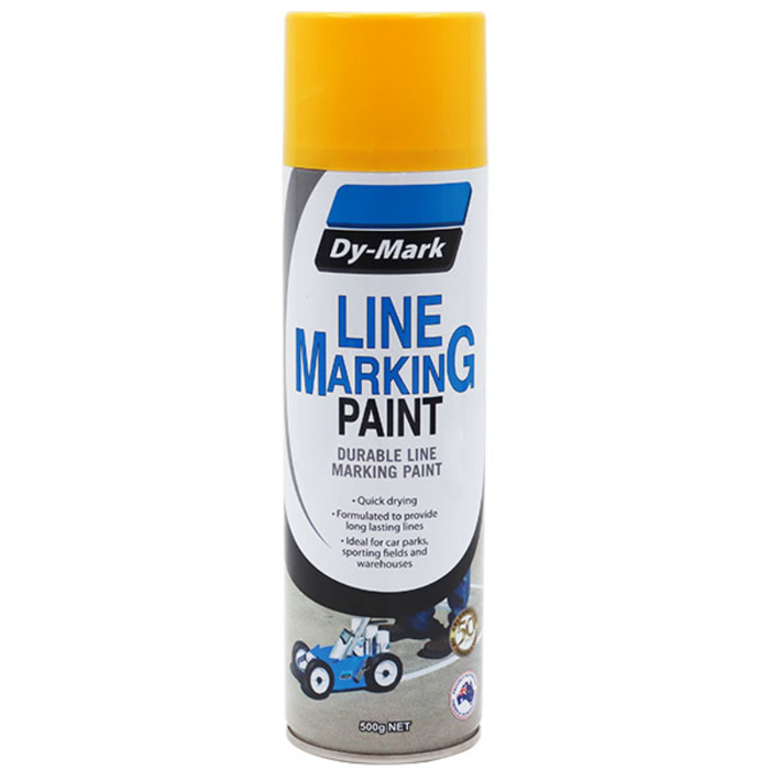 Dy-Mark Line & Hand Marking Marking Paint Yellow Aerosol 500g