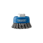 Draper Tools Steel Twist-Knot Wire Cup Brush 75mm M14