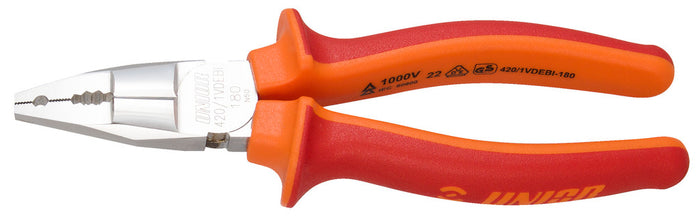 Unior 420/1VDEBI  Linemen`s Pliers VDE 180mm