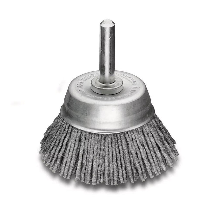 Lessmann DIY Surface Brush 6mm Shank Dia 50mm Abrasive Bristles with Silicon Carbide Grain K 320