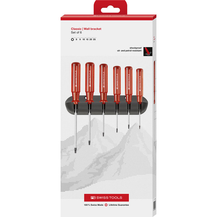 PB Swiss 6 Pce Classic Torx Screwdriver Set in Box