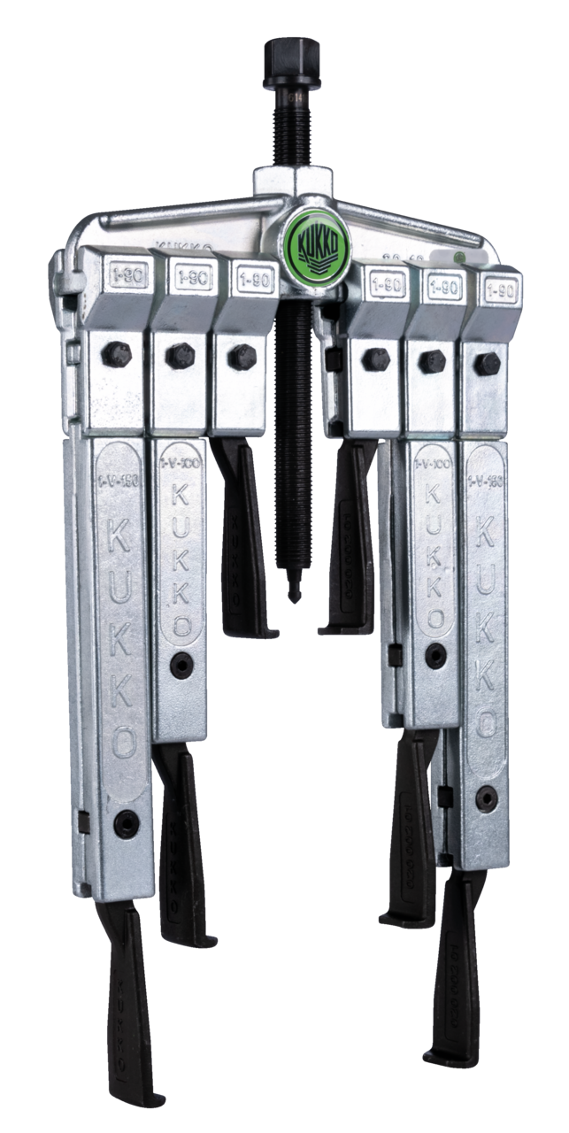 Kukko 2-Arm Universal Puller with Extremely Narrow Trigger Hooks in Set 20-10-SP-T