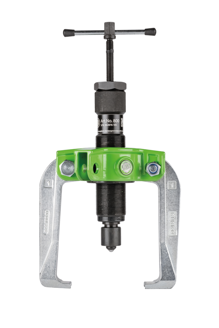 Kukko Handy 2-Arm Puller with Power-Transmitting Self-Centring Puller Legs and Grease-Hydraulic Spindle