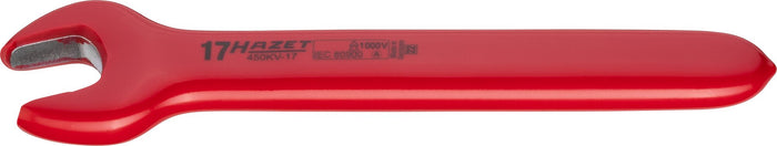 Hazet Single Open-End Wrench VDE 450KV-17 Outside Hexagon Profile 17mm
