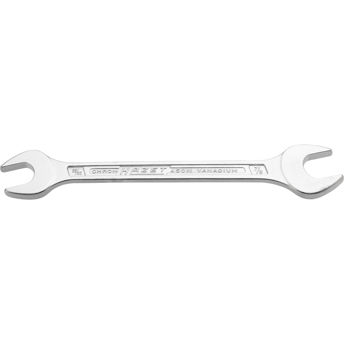 Hazet Double Open-End Wrench 25/32in x 7/8in 450NA-25/32X7/8VKH