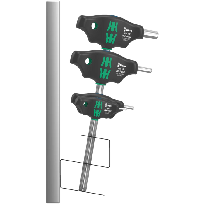 Wera 454/7 HF Set 2 Screwdriver Set T-handle Hex-Plus Screwdrivers with Holding Function 023453