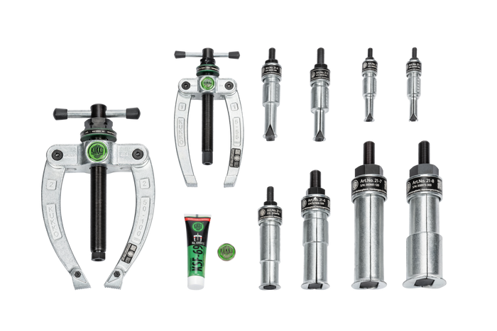 Kukko 25-B Ball Bearing Extraction Set with Counter Support 10 Piece