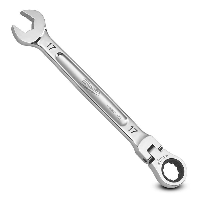 Milwaukee 17mm Metric Flex Head Ratcheting Combination Wrench