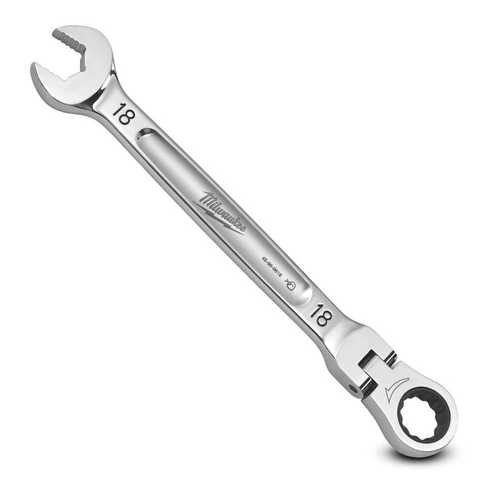 Milwaukee 18mm Metric Flex Head Ratcheting Combination Wrench