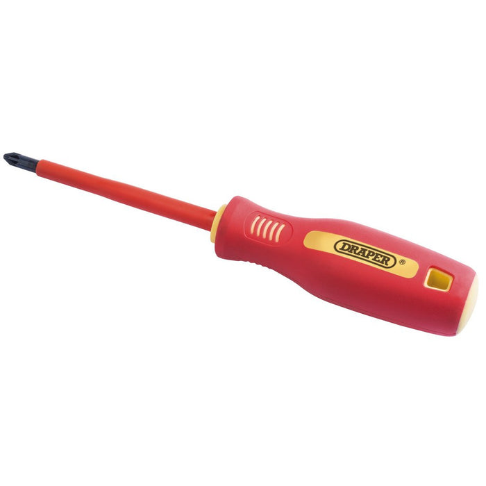Draper Tools Fully Insulated Soft Grip PZ TYPE Screwdriver No.2 x 100mm 46534