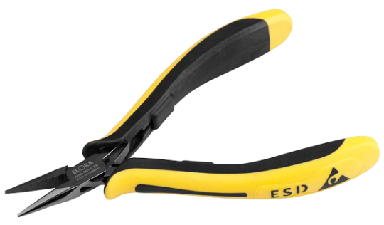 Elora Electronic Snipe Nose Plier ESD with smooth gripping surface 4660-OH E 2K