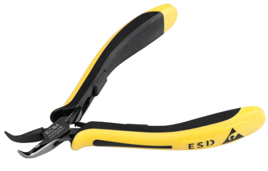 Elora Electronic Snipe Nose Plier ESD with smooth gripping surface 4670-OH E 2K