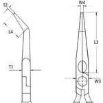 Knipex 26 26 200 VDE Snipe Nose Side Cutting Pliers