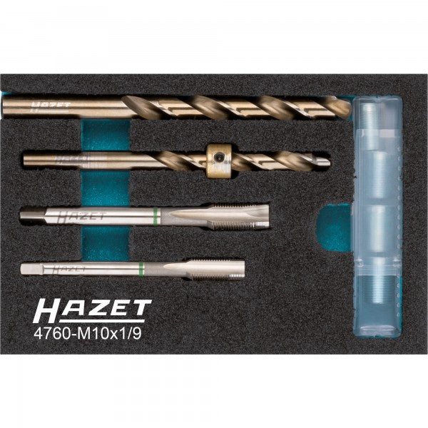 Hazet 9 Pce Glow Plug Repair Set 4760-M10X1/9