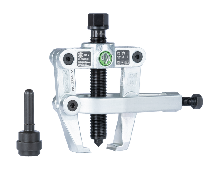 Kukko 2-Arm Bearing Puller with Side Clamp & Adapter 204-V