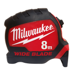 Milwaukee Wide Blade Tape Measure 8m (Non Mag & Horizontal) Double Pack
