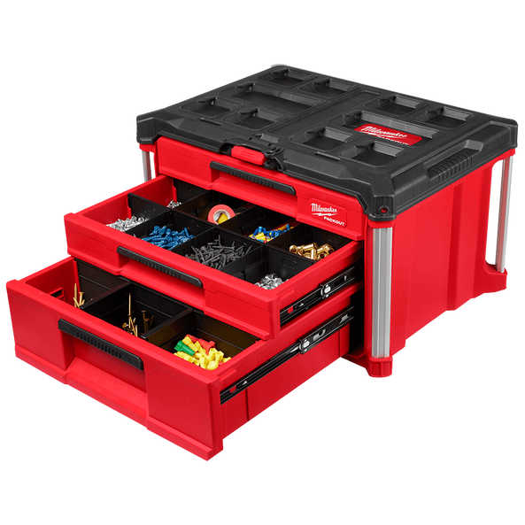Milwaukee PACKOUT™ Multi Depth 3-Drawer Tool Box