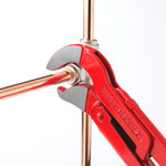 Unior 482/6 Pipe Wrench 45° Swedish Pattern S-Form 2in