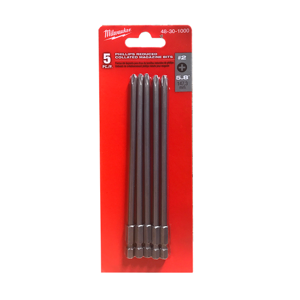 Milwaukee M18 FUEL™ Collated Screw Gun Reduced Bits (5pk)