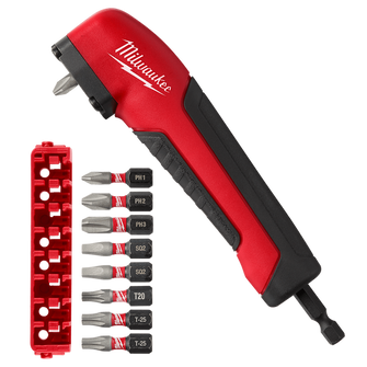 Milwaukee SHOCKWAVE Right Angle Adapter 10 Pce Set